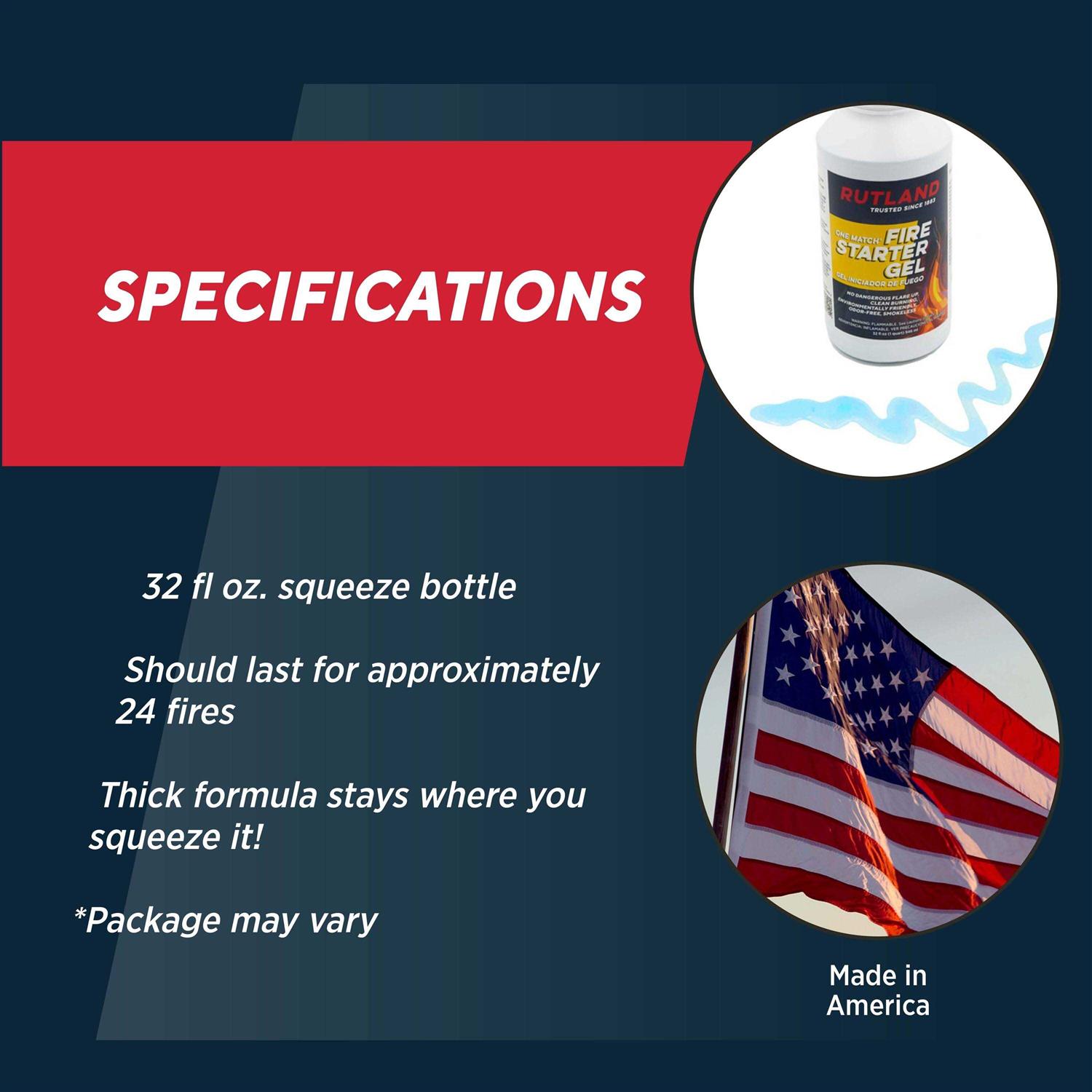 Rutland One Match Gelled Fire Starter - Image 2