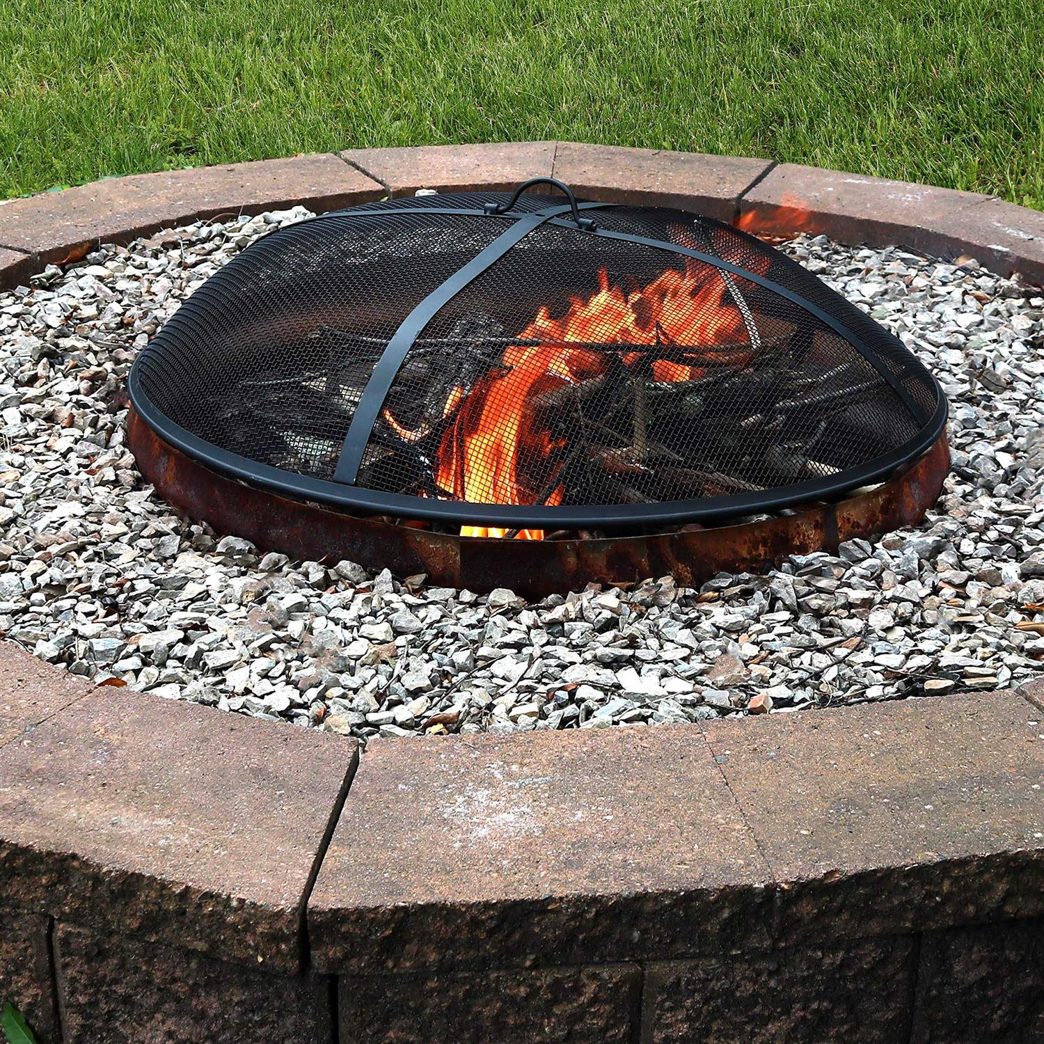 Sunnydaze Decor Heavy Duty Fire Pit Spark Screen - Image 2