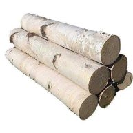 White Birch Log Set For Fireplace