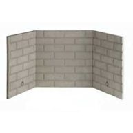 Superior 42 White Stacked Ceramic Fiber Brick Liner