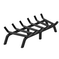 VEVOR Fireplace Log Grate Heavy-Duty Fireplace Grate Solid Powder-coated Steel Bars Log Firewood Burning Rack Holder