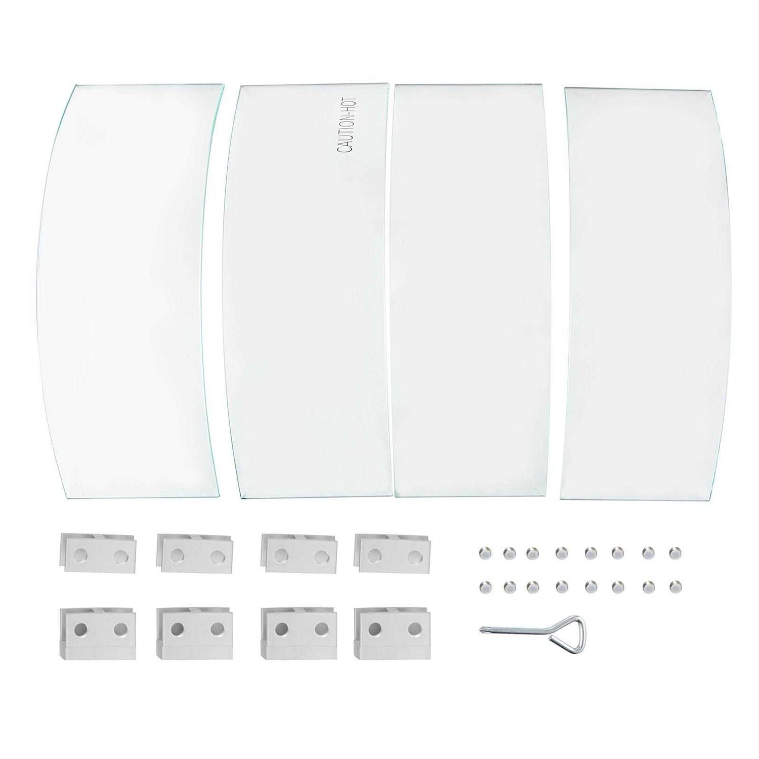 VEVOR Fire Pit Wind Guard Glass Flame Guard - Image 5