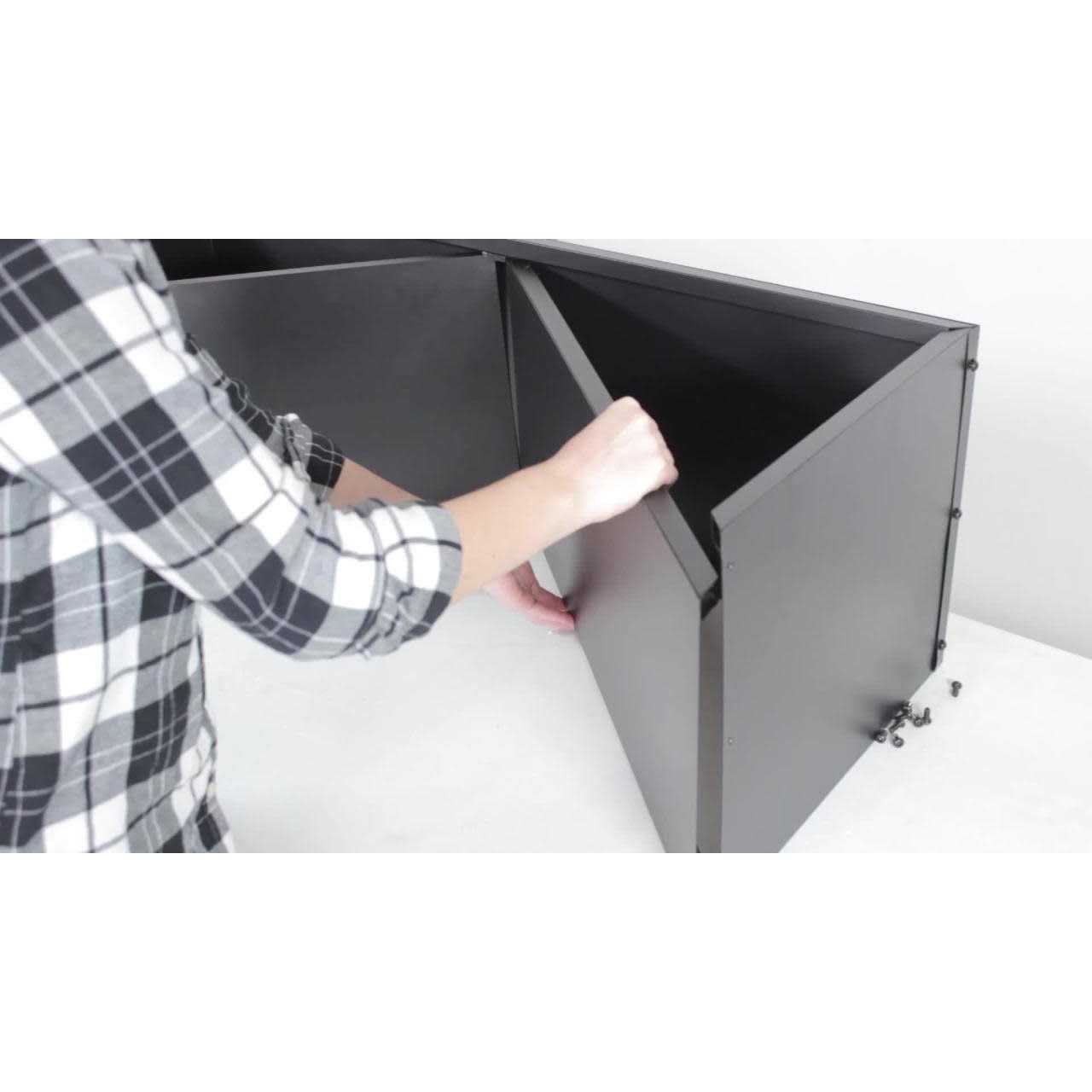 Sunnydaze Triple Triangle Steel Firewood Log Rack - Image 3