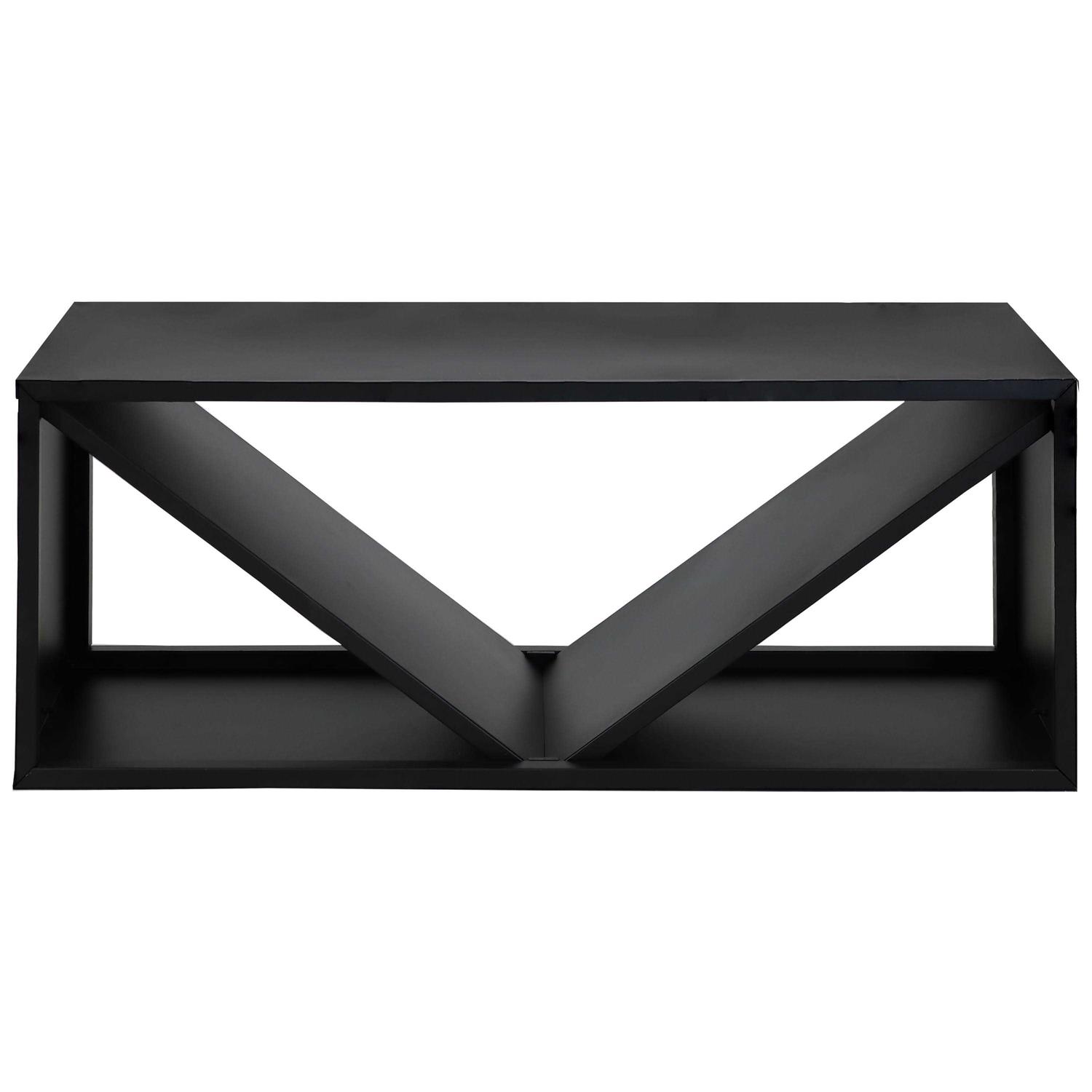 Sunnydaze Triple Triangle Steel Firewood Log Rack - Image 5