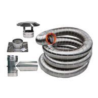 Vortex VOLKA-425 4 X 25′ Stainless Flex Liner Kit For Pellet Stove