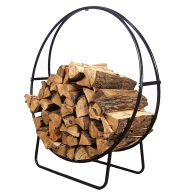 Sunnydaze Decor Steel Firewood Log Hoop
