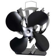 Voda 4-blade Heat Powered Stove Fan for Wood/Log Burner/fireplace increases 80% more warm air than 2 blade Fan