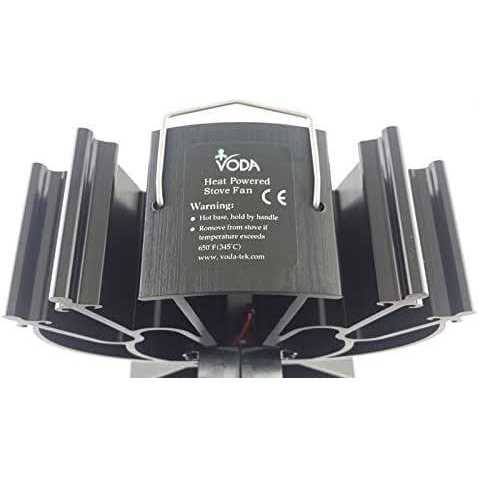 Voda 4-blade Heat Powered Stove Fan for Wood/Log Burner/fireplace increases 80% more warm air than 2 blade Fan - Image 3