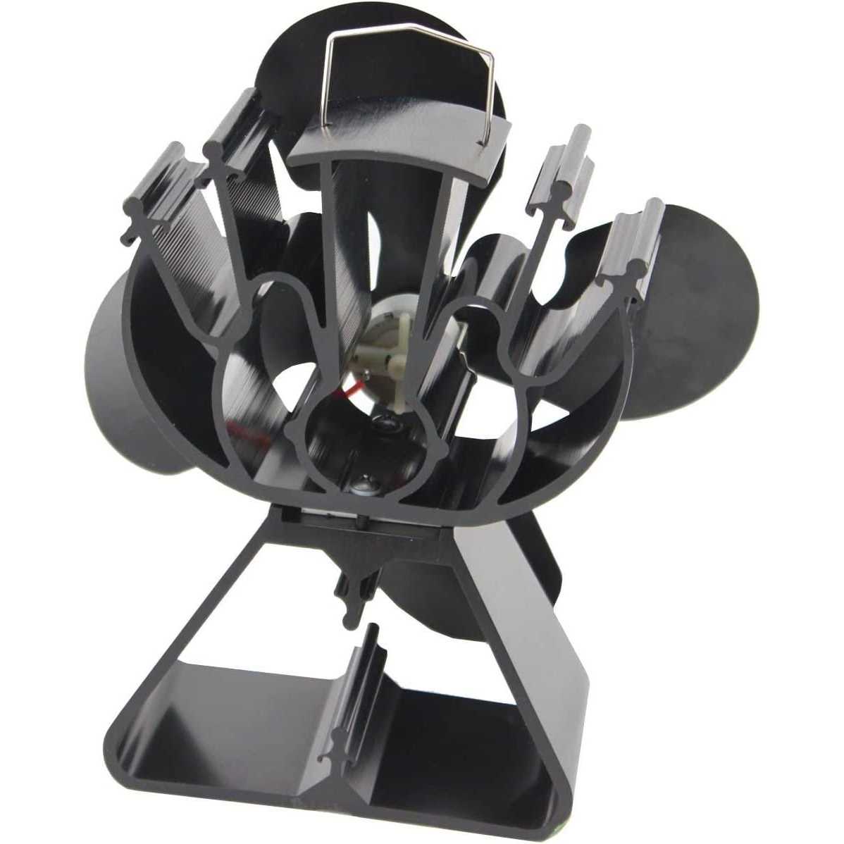Voda 4-blade Heat Powered Stove Fan for Wood/Log Burner/fireplace increases 80% more warm air than 2 blade Fan - Image 5