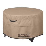 Round Water Resistant Fire Pit Cover with 3 Year Warranty ULTCOVER