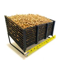 Small Pellet Basket, Heating Source Using Wood Pellets in Your Wood Stove or Fireplace