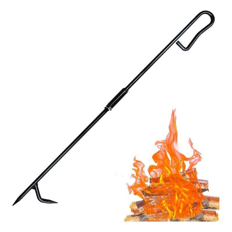 TAFEIDA Fire Poker Fireplace Poker With Upgrade Removable Design. Premium Solid Steel Fire Pit Poker is The Best Accessories For Fireplace Camping Wood