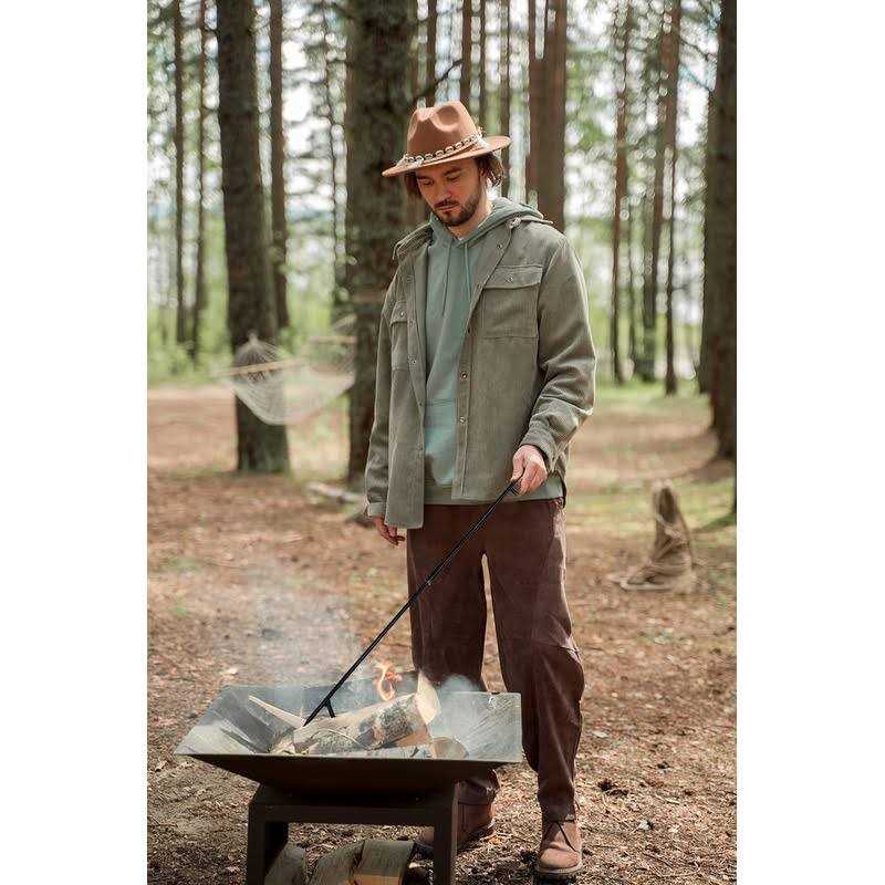 TAFEIDA Fire Poker Fireplace Poker With Upgrade Removable Design. Premium Solid Steel Fire Pit Poker is The Best Accessories For Fireplace Camping Wood - Image 2