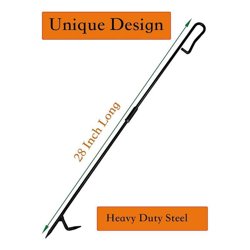 TAFEIDA Fire Poker Fireplace Poker With Upgrade Removable Design. Premium Solid Steel Fire Pit Poker is The Best Accessories For Fireplace Camping Wood - Image 3