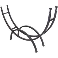 UniFlame Black Contemporary Log Rack W-1859