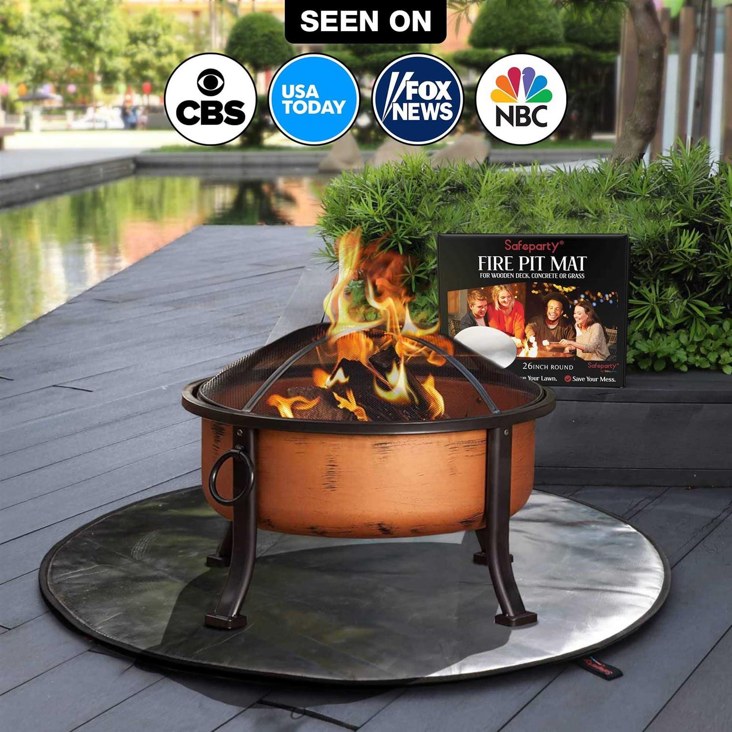 Safeparty Fire Pit Mats for Under Fire Pit - Image 2