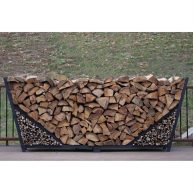 Shelter-It 8′ Slanted Firewood Log Rack with Kindling Kit
