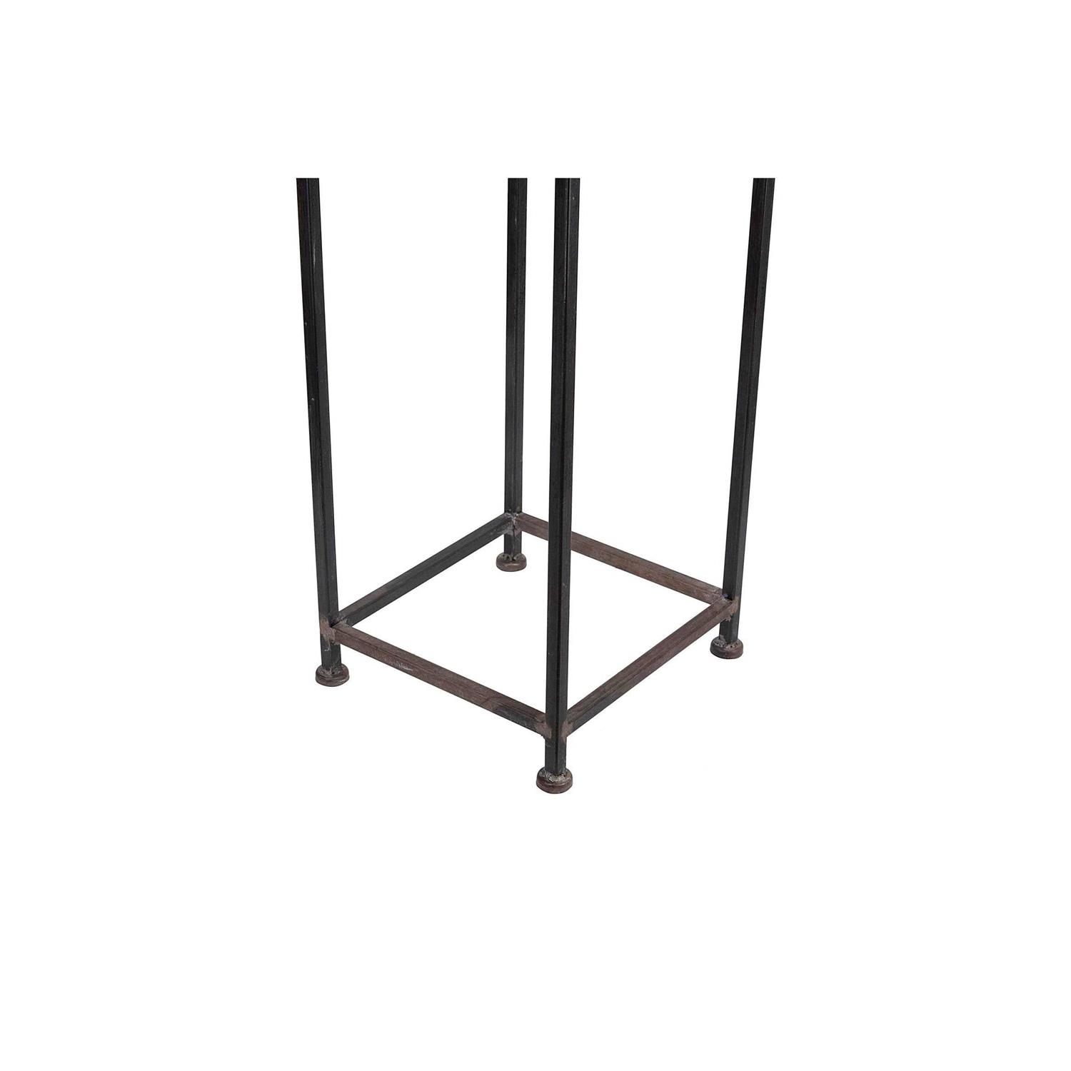 Storied Home Metal House Shaped Fire Wood Holder with Handle - Image 5