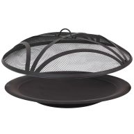 Sunnydaze Outdoor Replacement Steel Fire Pit Bowl with Spark Screen