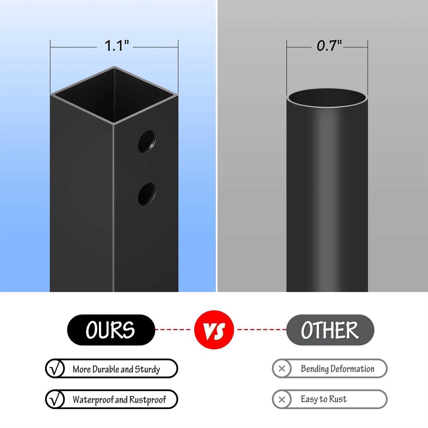 SunyesYo Firewood Rack Outdoor Waterproof Cover Heavy Duty Log Rack Indoor Holder - Image 4