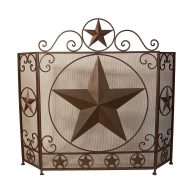 Star Metal Fireplace Screen