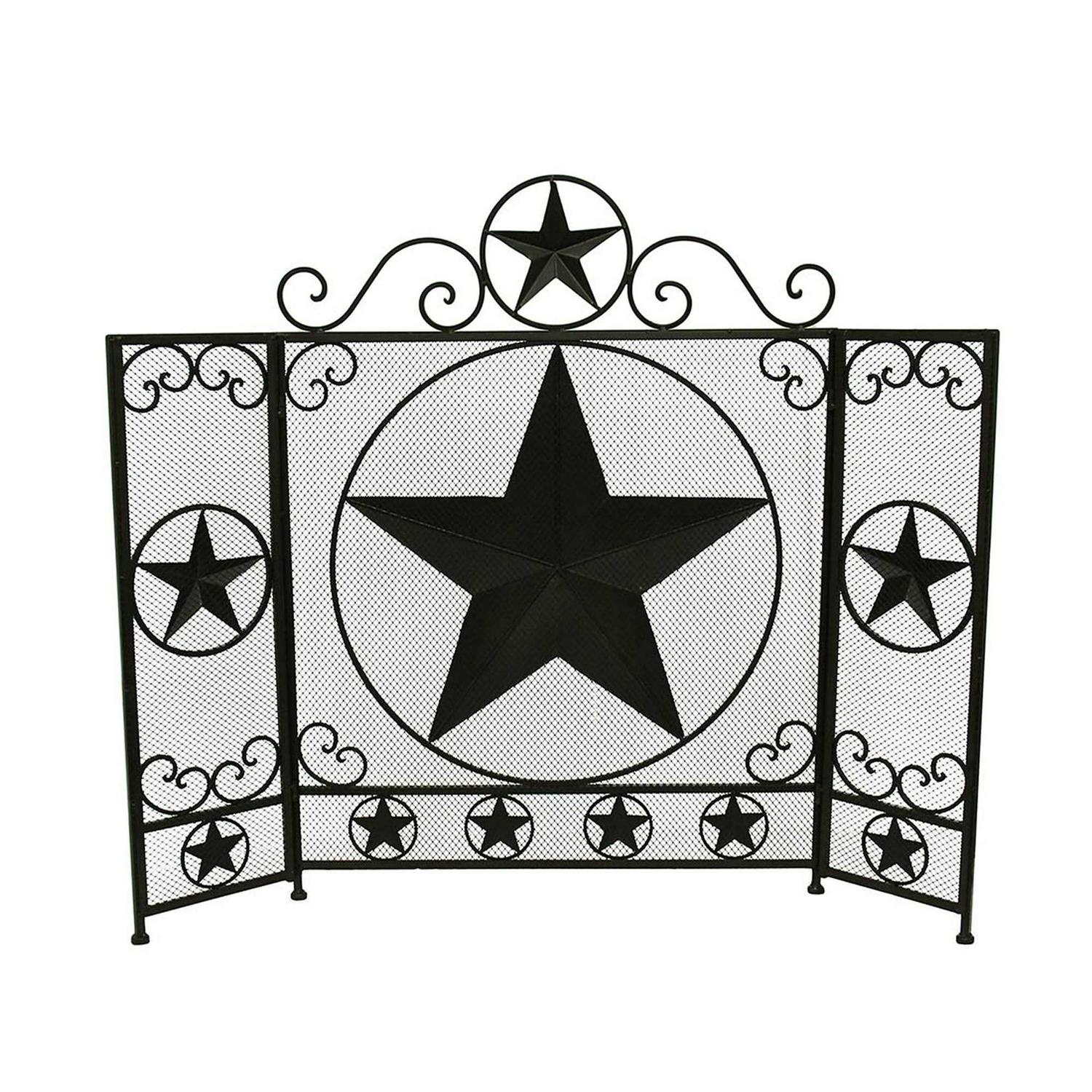 Star Metal Fireplace Screen - Image 4