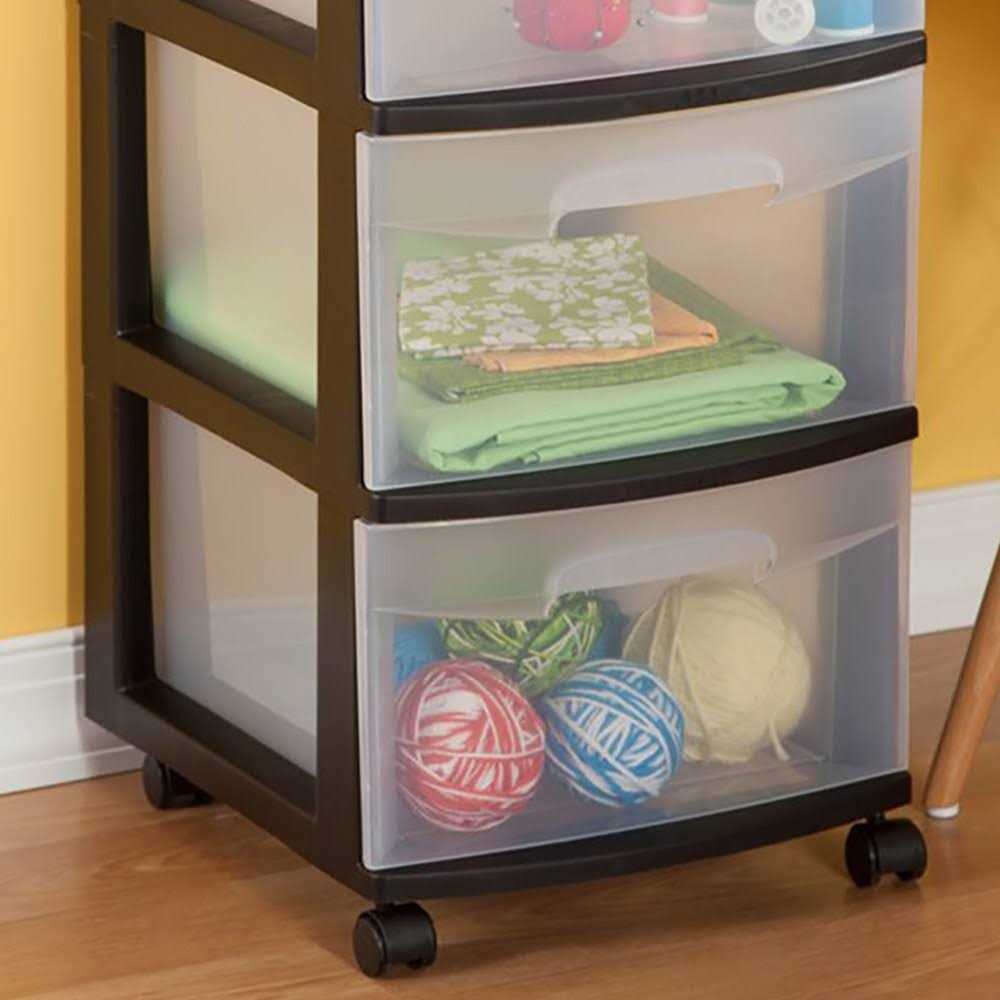Sterilite 3 Drawer Cart - Image 5