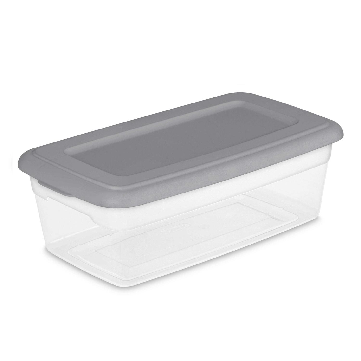 Sterilite 6 Clear Plastic Storage - Image 2