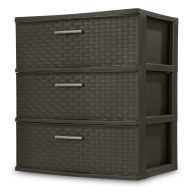 Sterilite 3-Drawer Wide Weave Tower