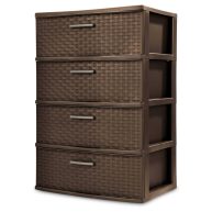 Sterilite 3-Drawer Wide Weave Tower
