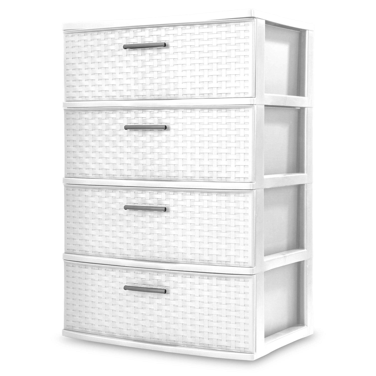 Sterilite 3-Drawer Wide Weave Tower