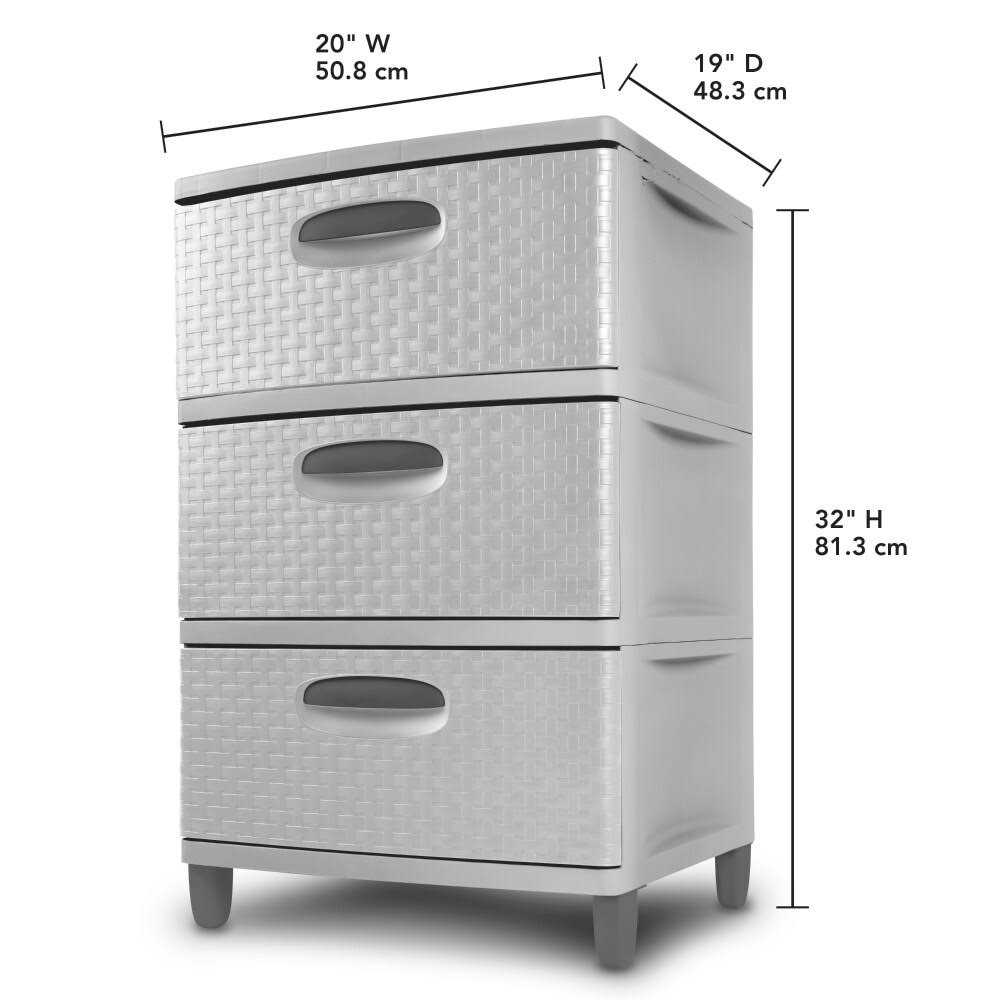 Sterilite 3 Drawer Weave Tower - Image 2