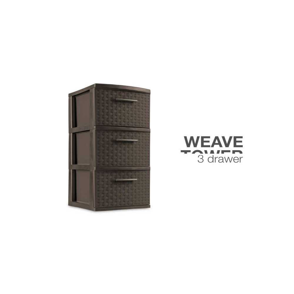 Sterilite 3 Drawer Weave Tower - Image 2