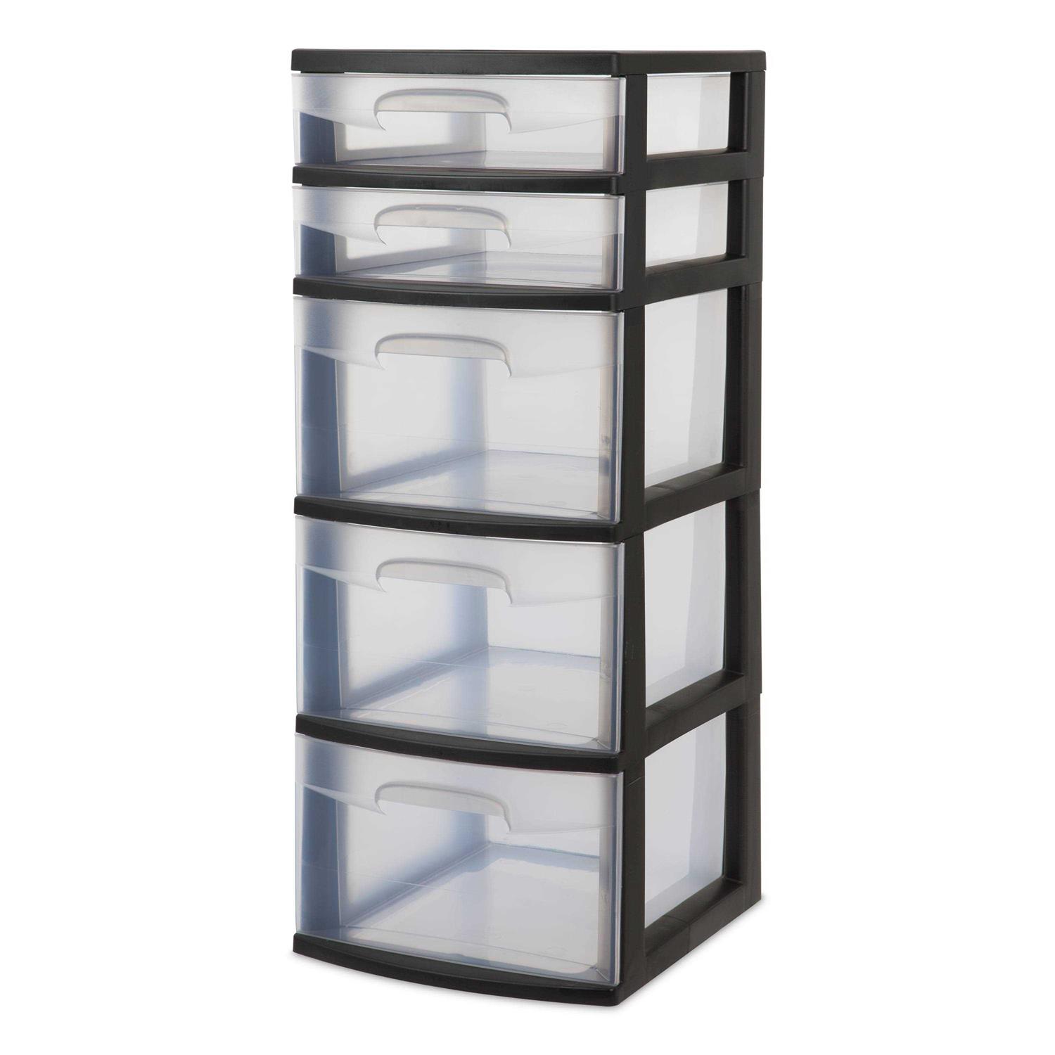 Sterilite 5 Drawer Tower Plastic