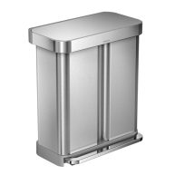 simplehuman Dual Compartment Rectangular Step Trash Can