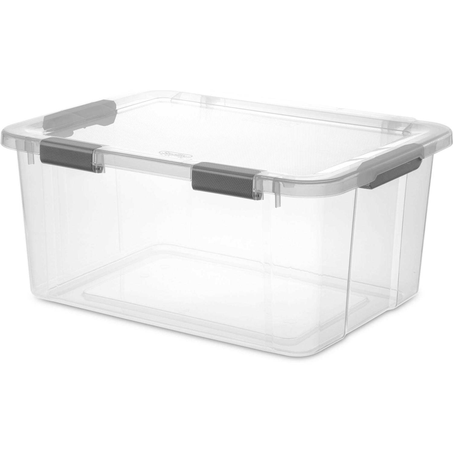 Sterilite HingeLID Storage Box Plastic