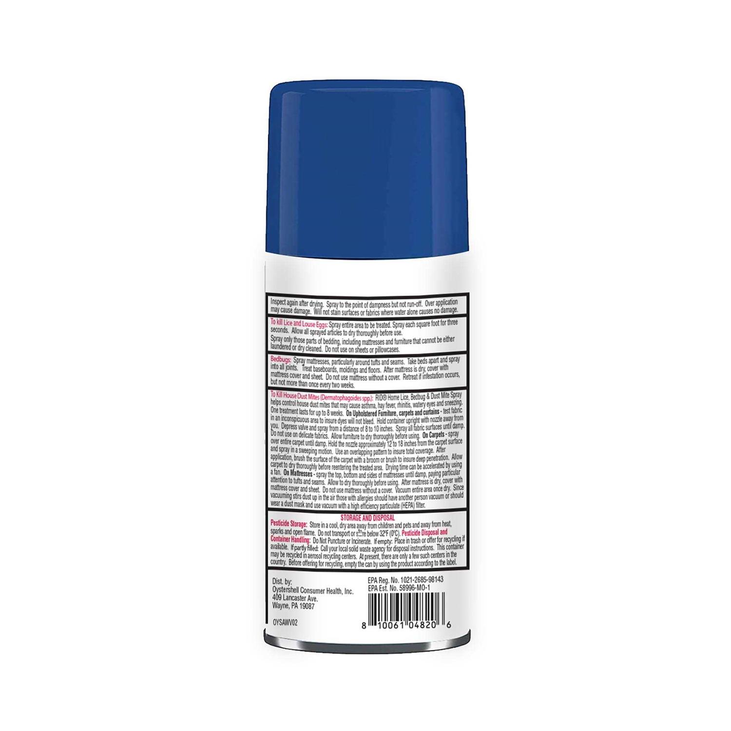 Rid Home Lice Bed Bug & Dust Mite Spray - Image 4
