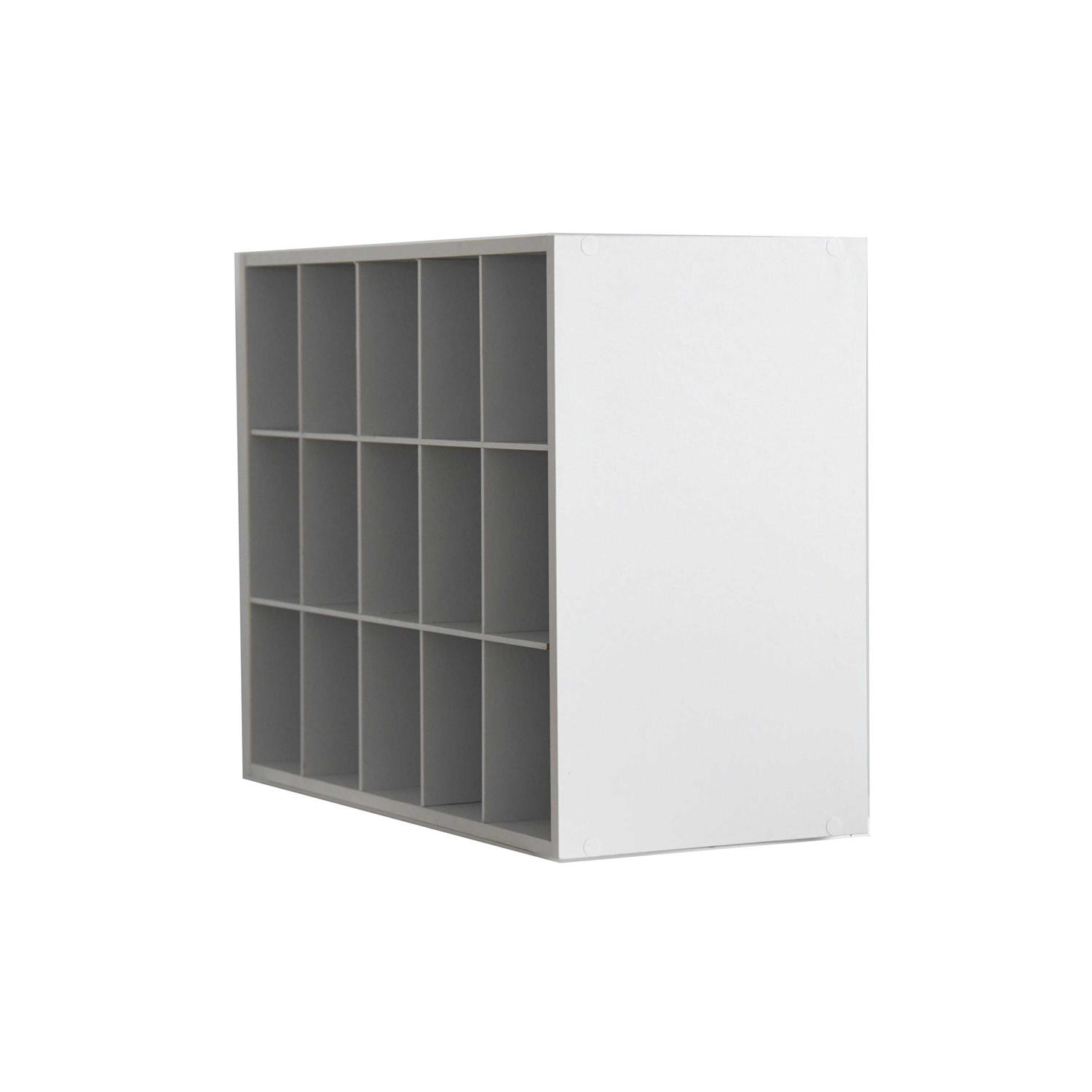 Style Selections Drawers Stackable Wood Laminate 15 Cube Organizer CL22-ST15-W - Image 3