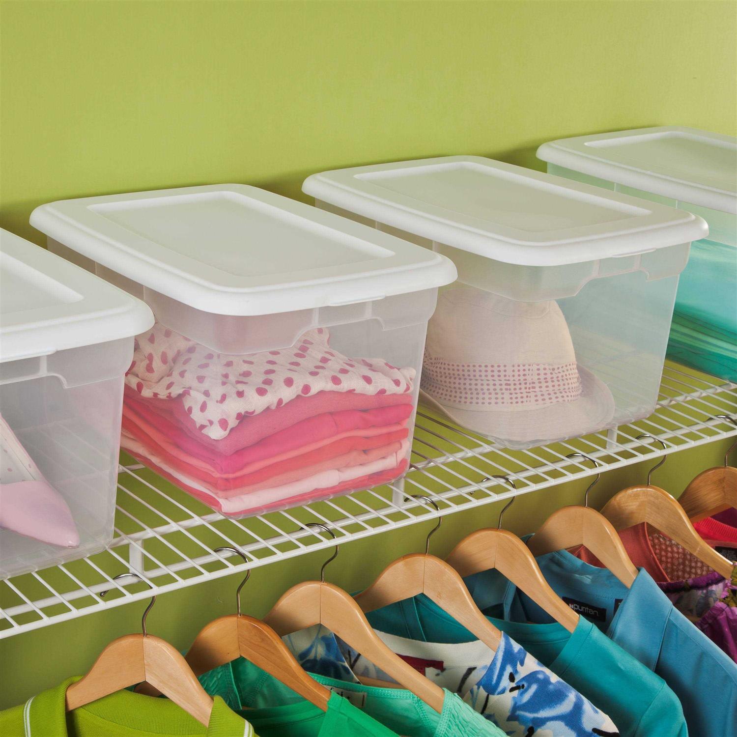 Sterilite 20 Qt. Storage Box Plastic - Image 5