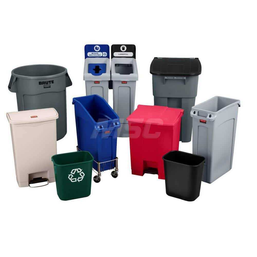 Rubbermaid Deskside Plastic Wastebasket - Image 5