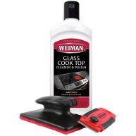 Weiman Cooktop and Stove Top Cleaner Kit Glass Cook Top Cleaner and Polish 10 oz. Scrubbing Pad