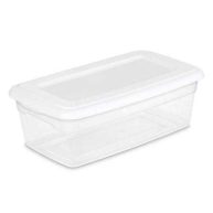 Sterilite 6 Qt Plastic Storage Box