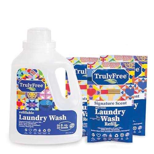 Truly Free Laundry Wash Signature Scent Sensitive Skin Natural Detergent