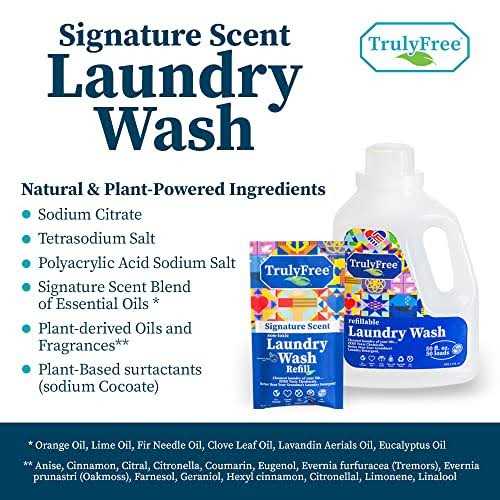Truly Free Laundry Wash Signature Scent Sensitive Skin Natural Detergent - Image 2