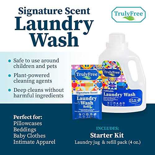 Truly Free Laundry Wash Signature Scent Sensitive Skin Natural Detergent - Image 3