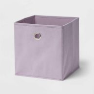 Room Essentials 11 Fabric Cube Storage Bin Cross Hatched