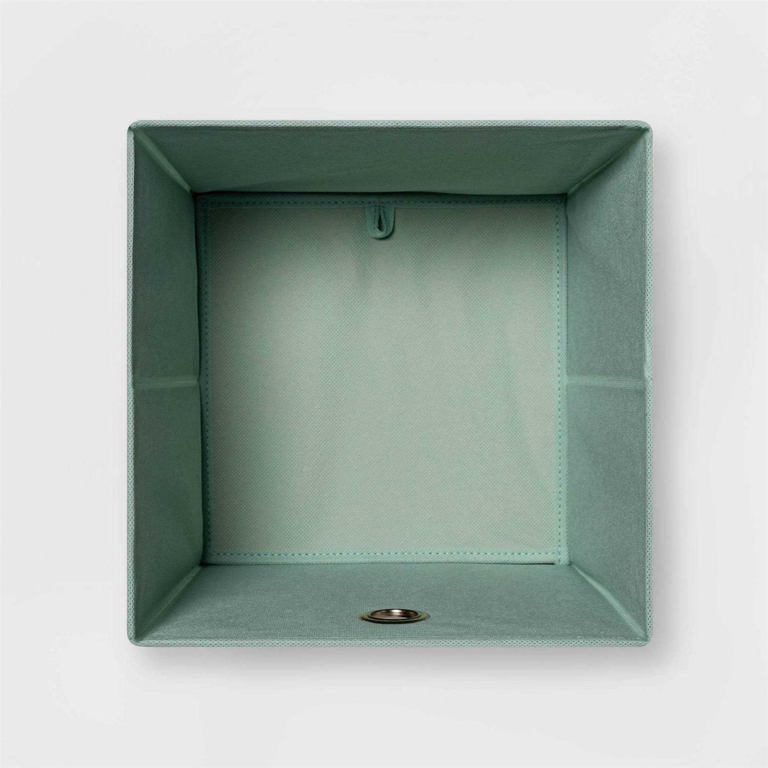 Room Essentials 11 Fabric Cube Storage Bin Cross Hatched - Image 2