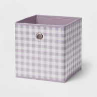 Room Essentials 11 Fabric Cube Storage Bin Cross Hatched