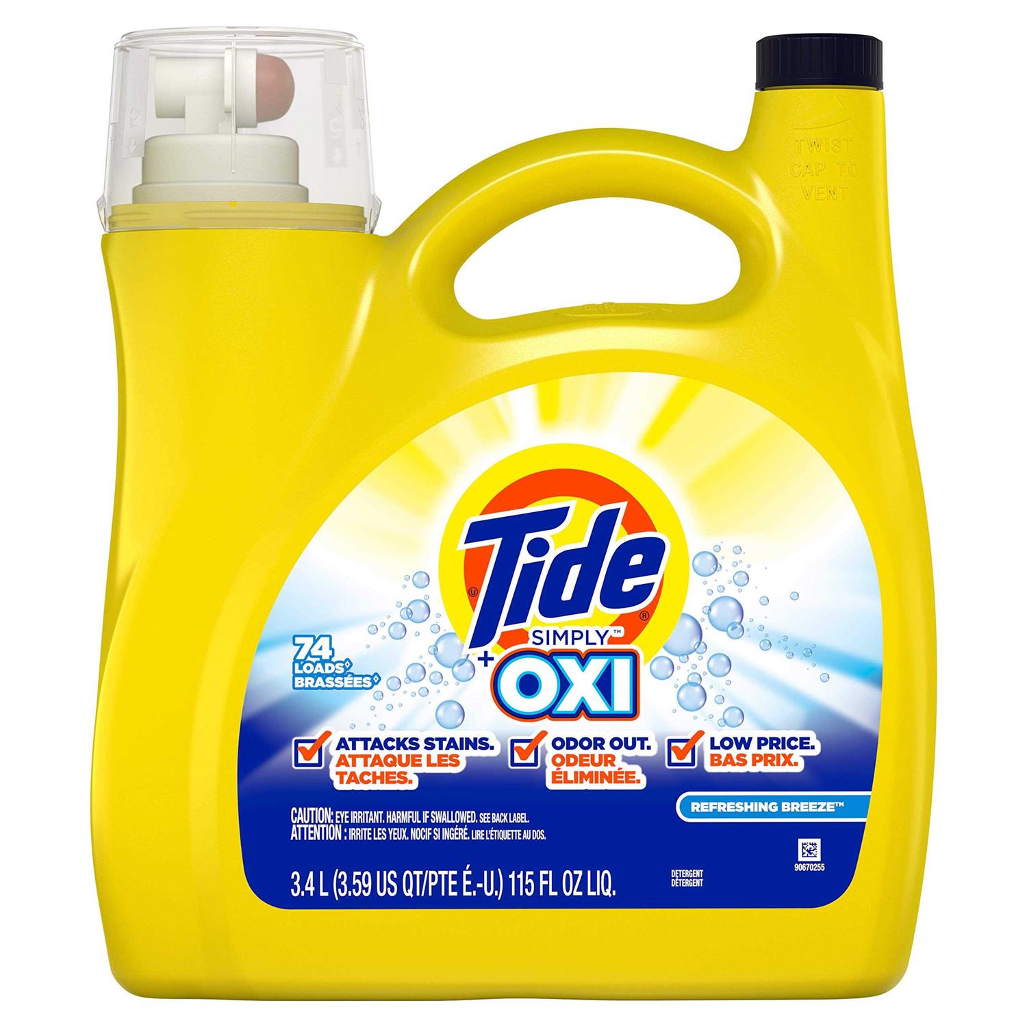 Tide Simply Oxi Refreshing Breeze Liquid Laundry Detergent