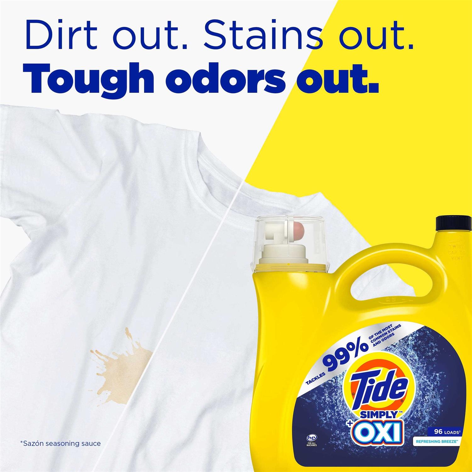 Tide Simply Oxi Refreshing Breeze Liquid Laundry Detergent - Image 2